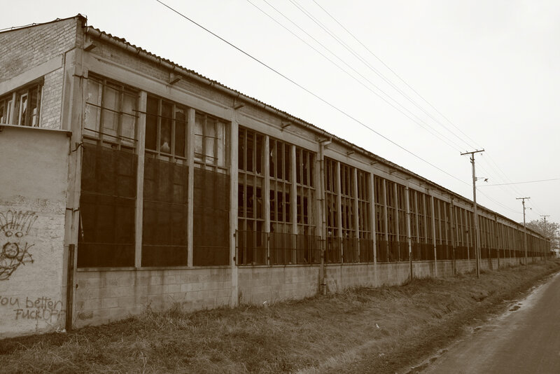 Abandoned factory building