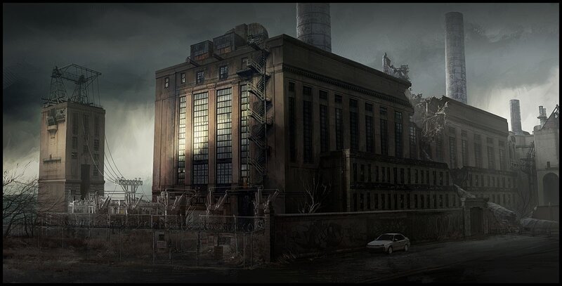 Abandoned Factory Complex — Gray