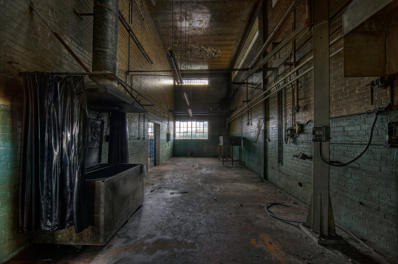 abandoned factory interior