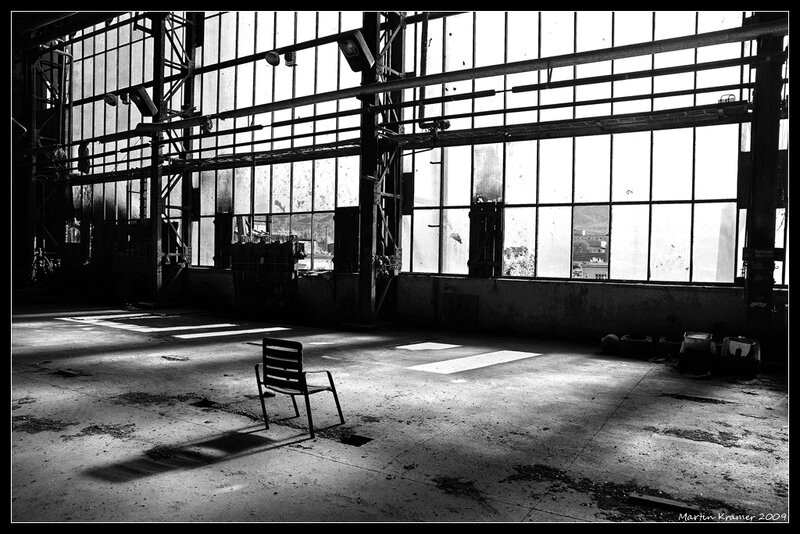 Abandoned factory interior