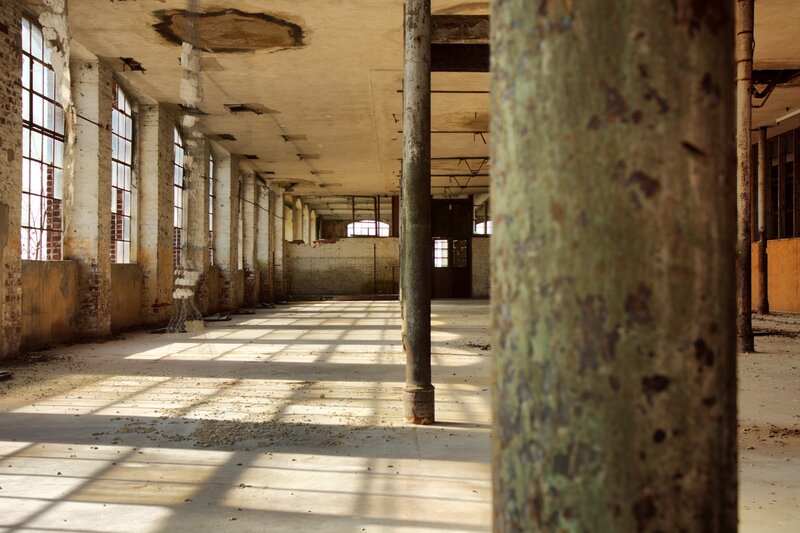 Abandoned factory interior
