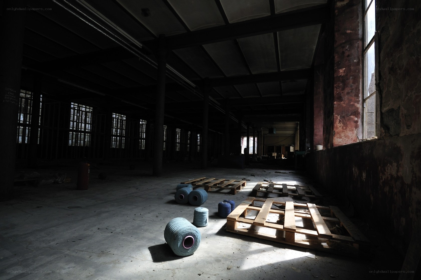 Abandoned factory interior