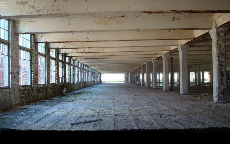 abandoned factory interior