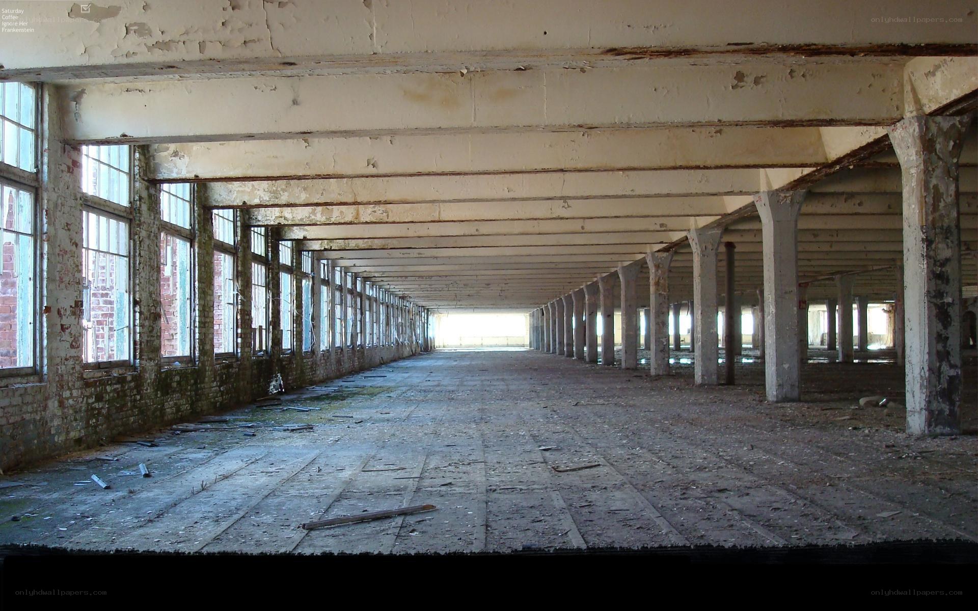 abandoned factory interior