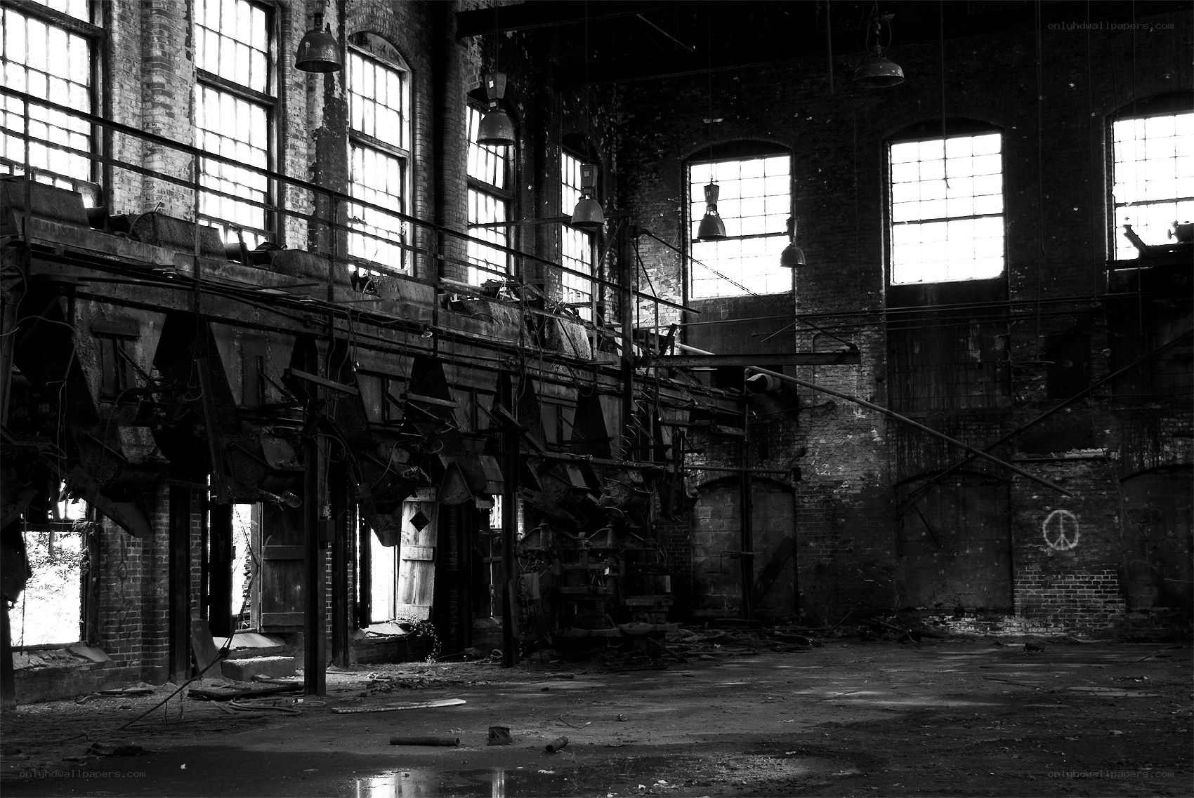 Abandoned factory interior