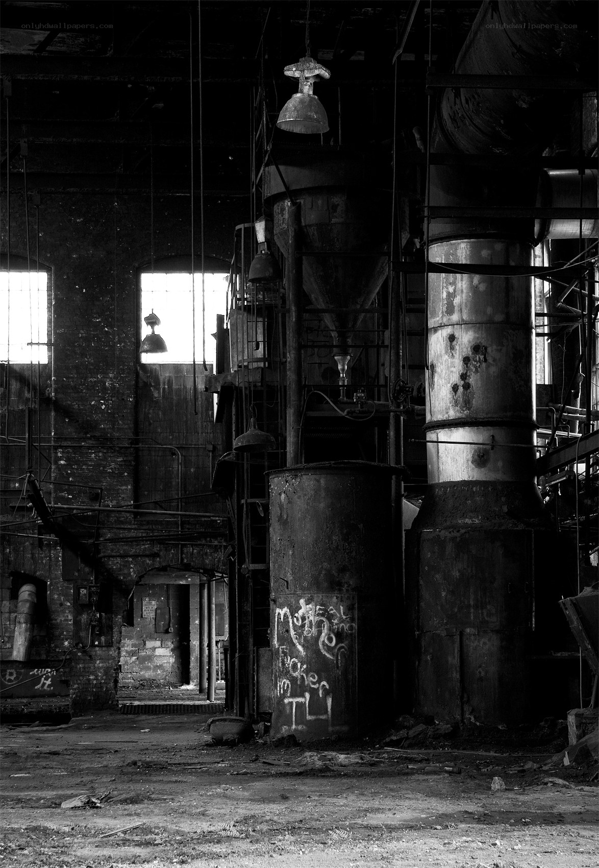 Abandoned factory interior