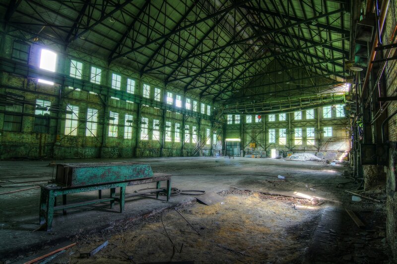 Abandoned factory interior