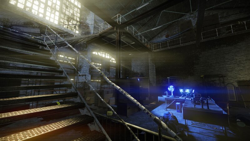 abandoned factory interior