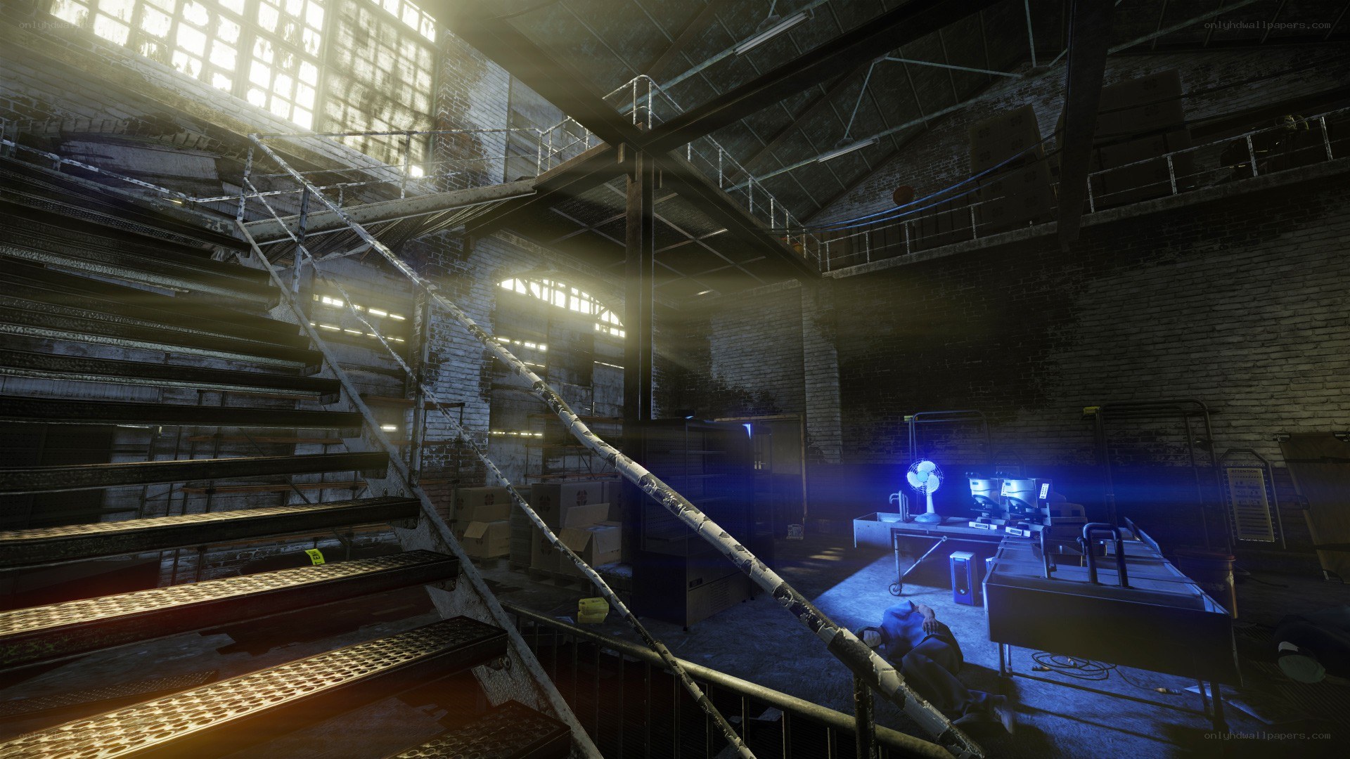 abandoned factory interior