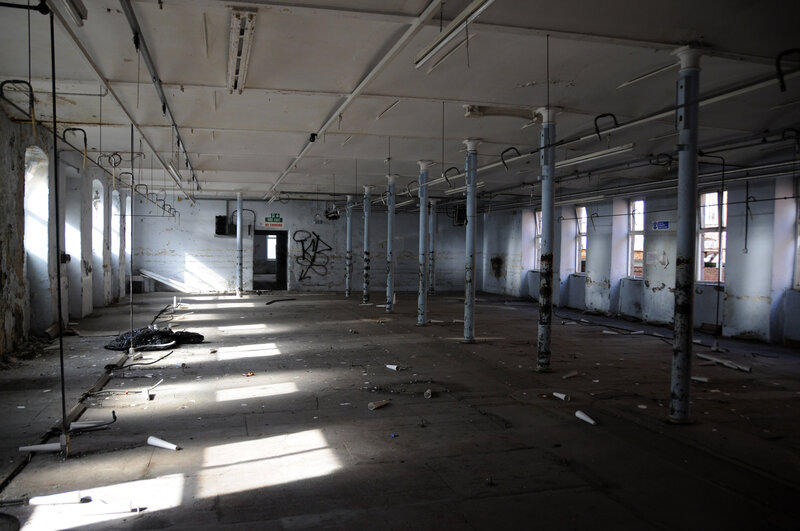 abandoned factory interior