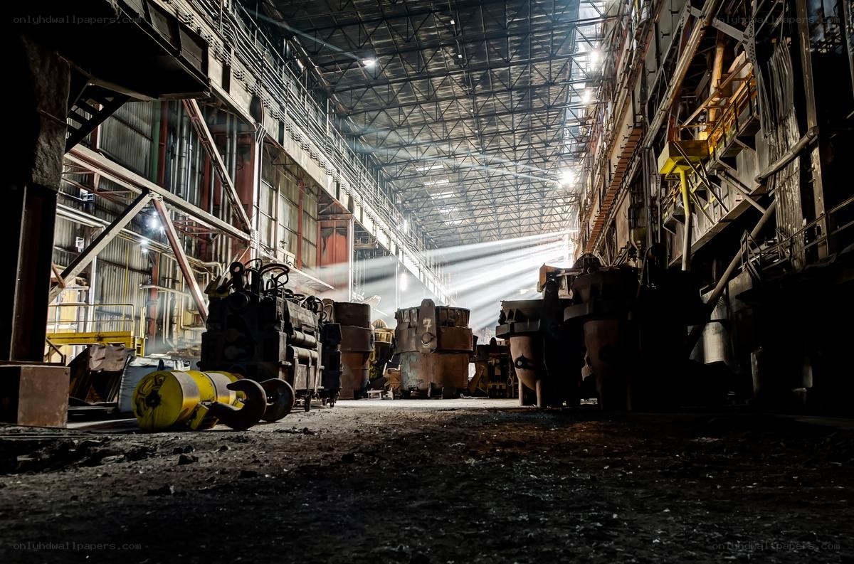 Abandoned factory interior