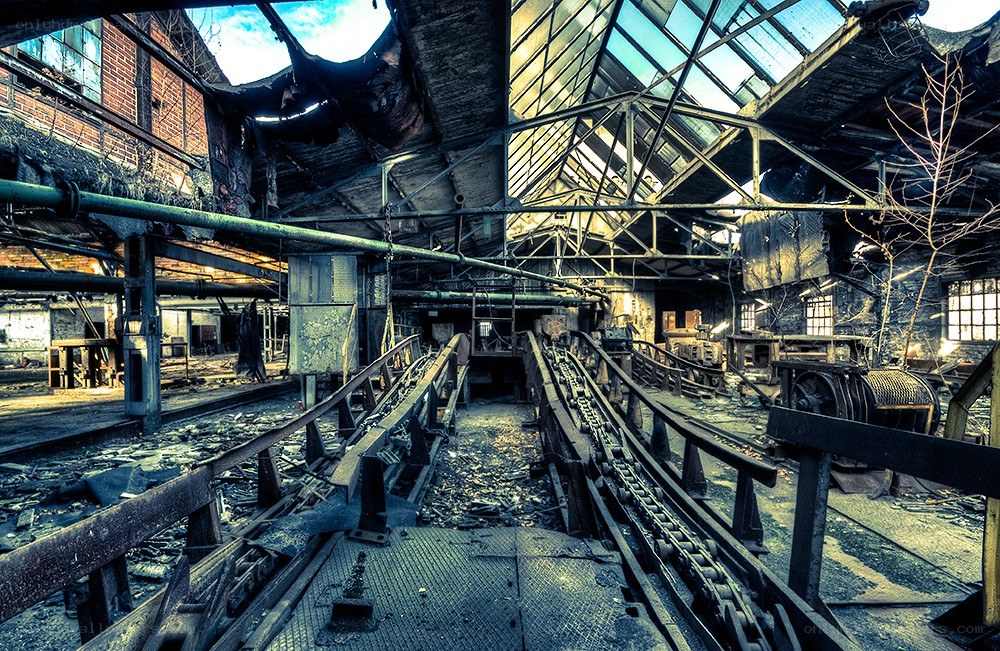 Abandoned factory interior