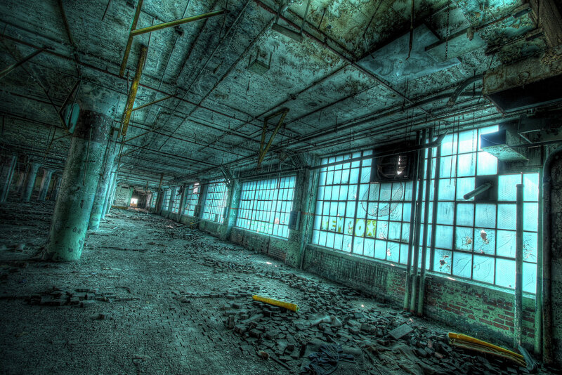 Abandoned factory interior