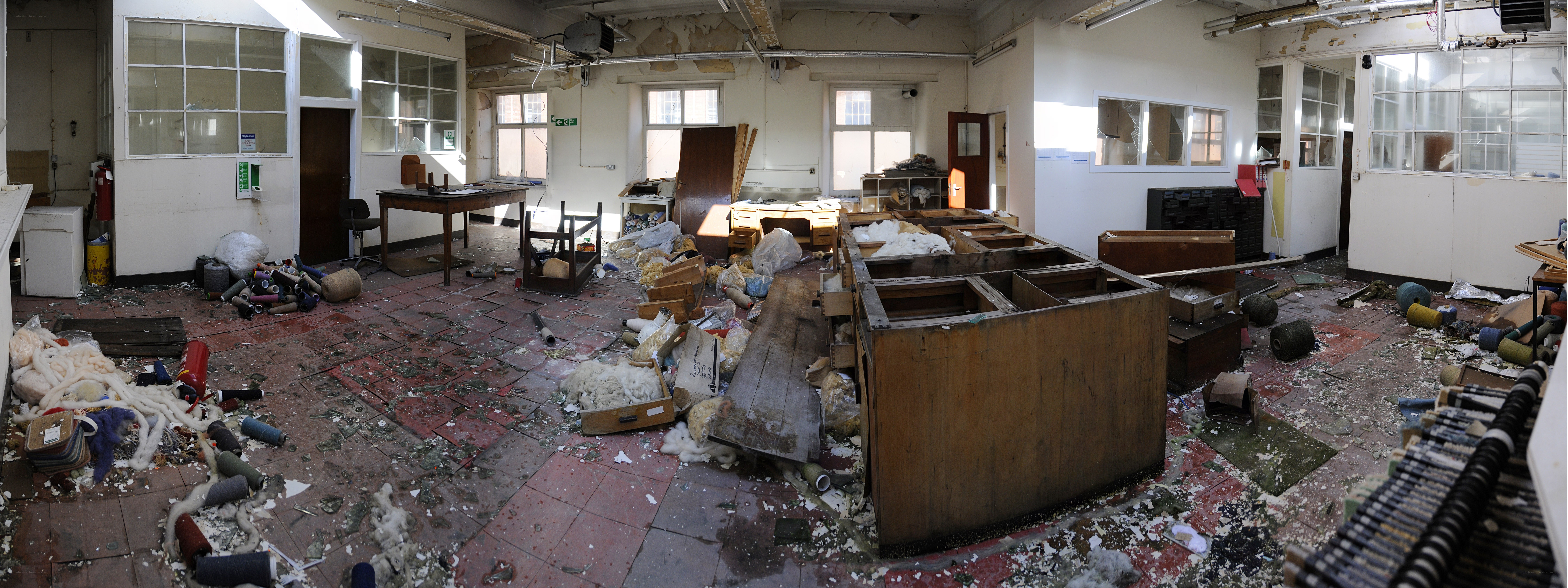 abandoned factory interior