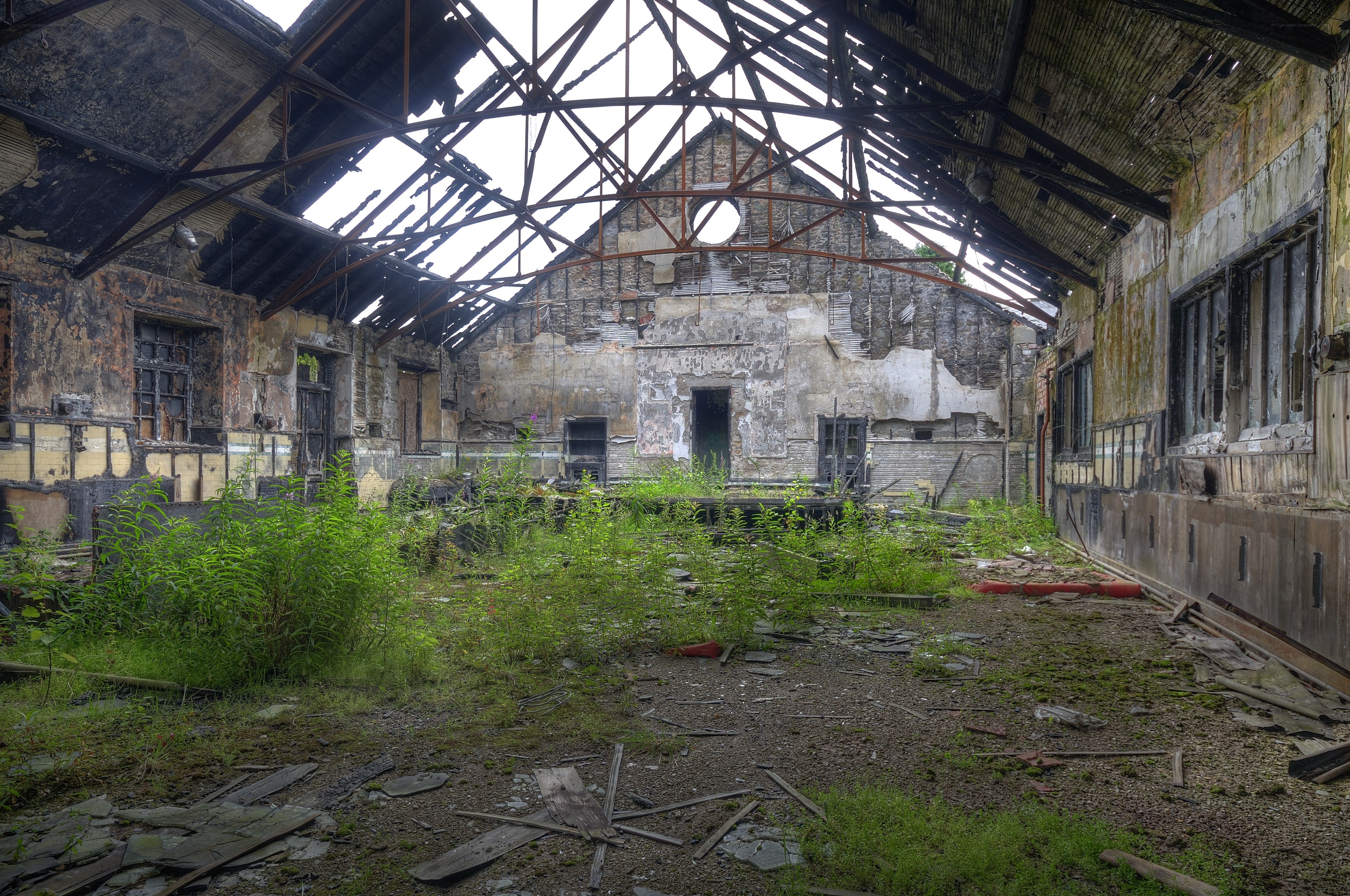 Abandoned factory interior