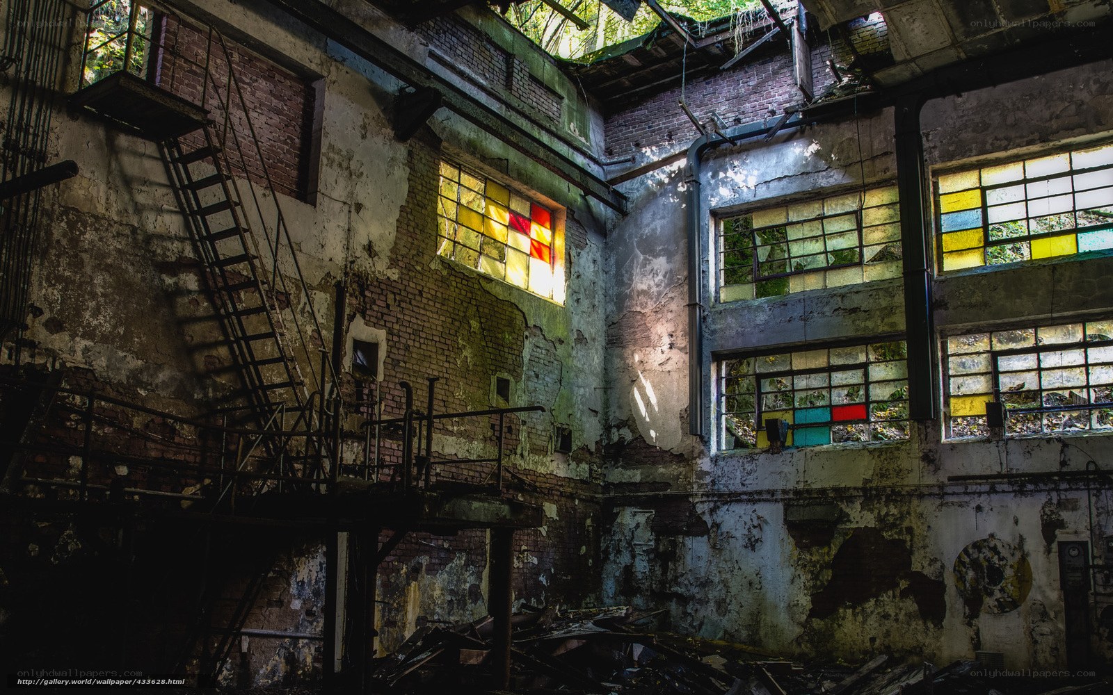 Abandoned factory interior