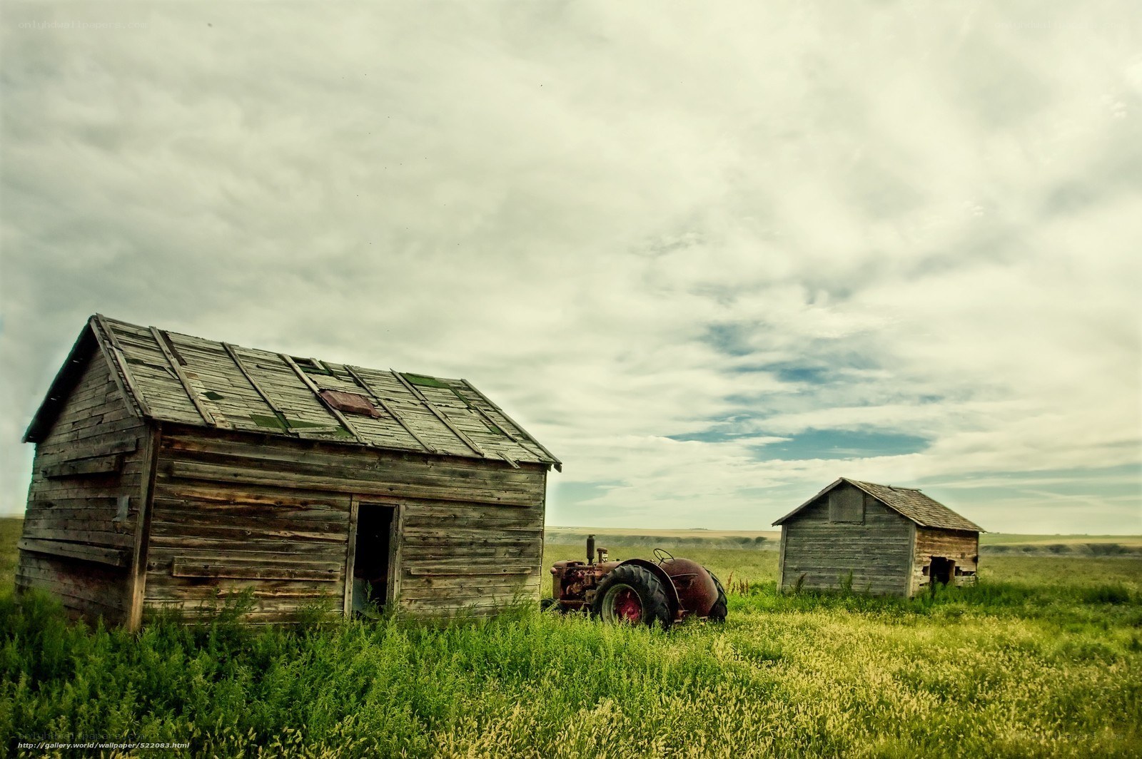 abandoned farm buildings