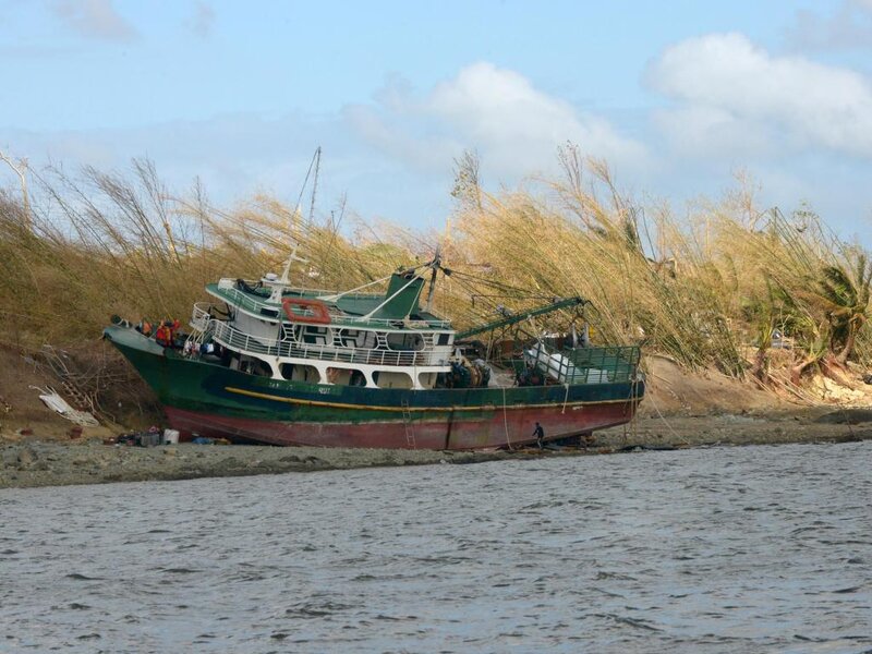 Abandoned Fishing Boat — Green