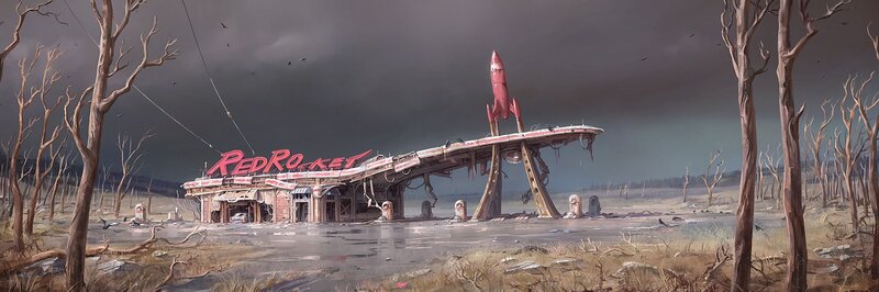 Abandoned Gas Station — Gray
