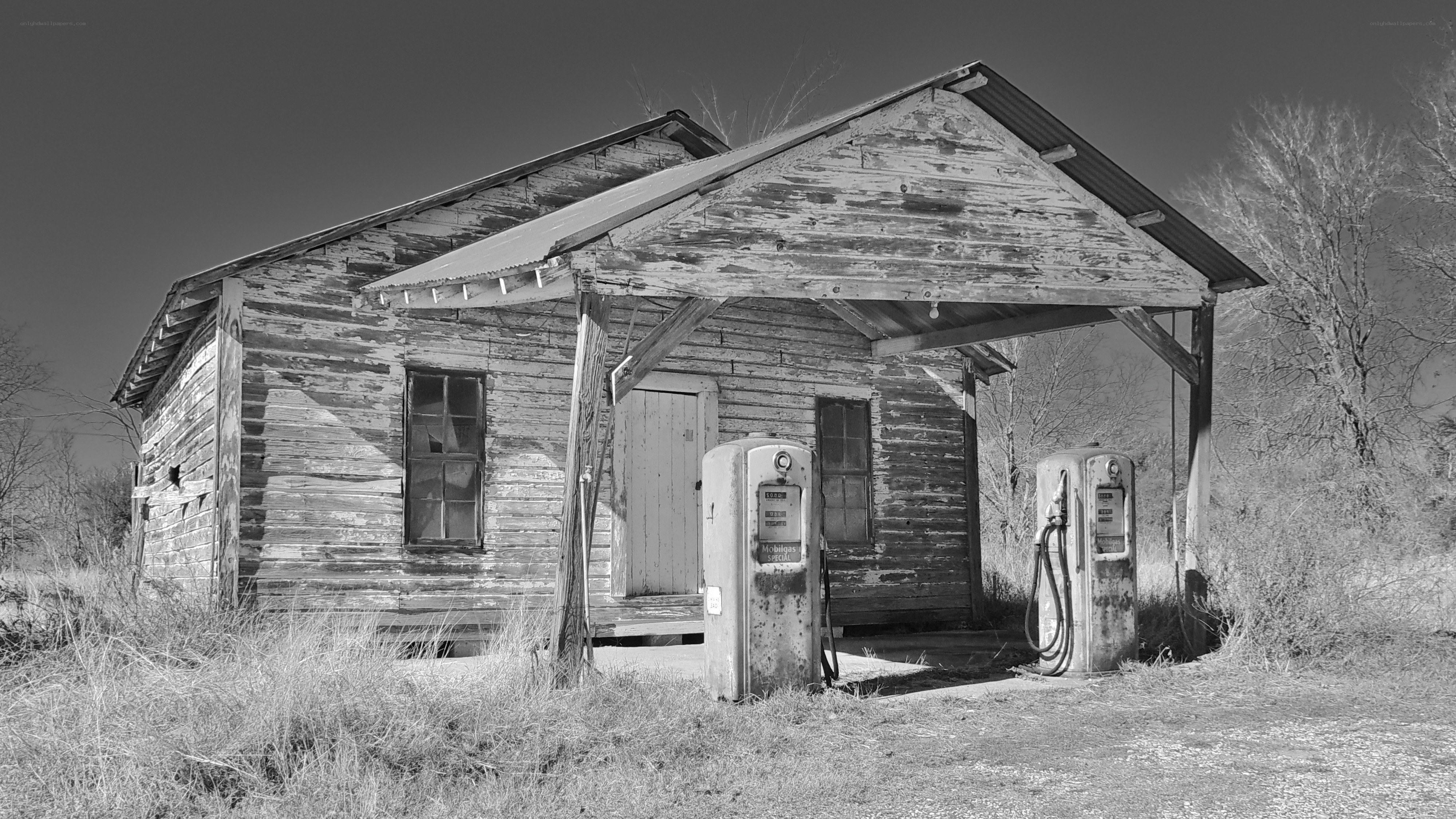 Abandoned gas station