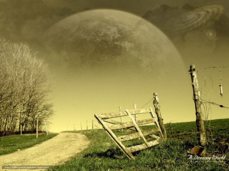 Abandoned Gate on Hill