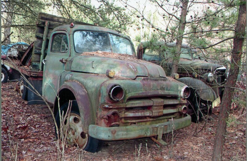 Abandoned Green Truck — Decaying