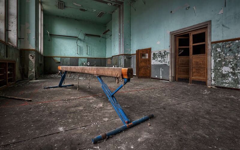 Abandoned Gymnasium — Blue