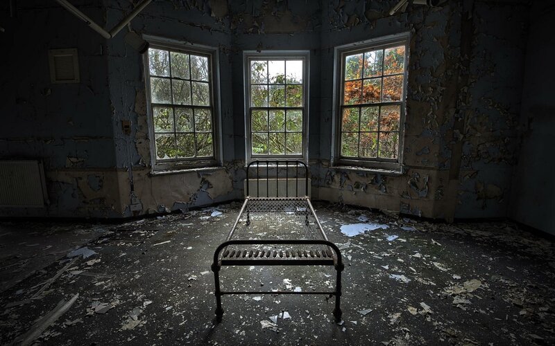 Abandoned Hospital Bed