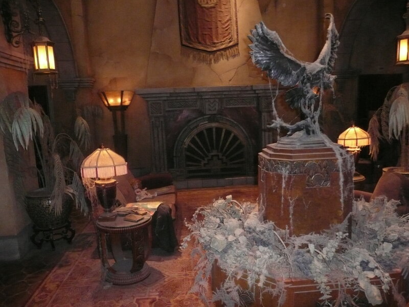 abandoned hotel lobby