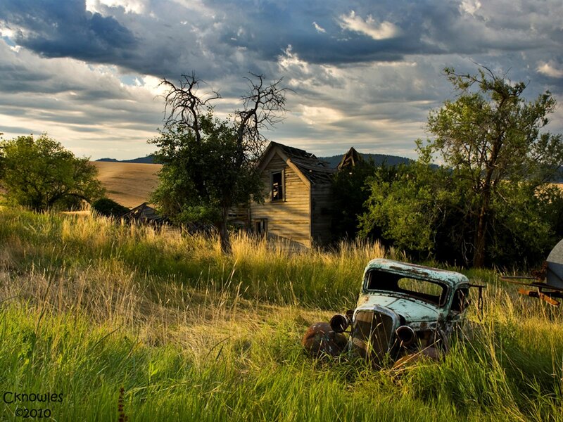 Abandoned House and Car