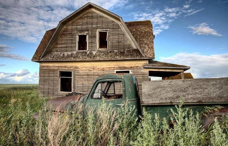 Abandoned House and Truck