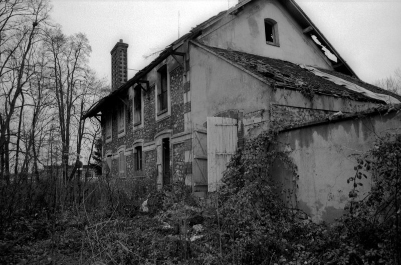 Abandoned House — Black, Desolate, Winter