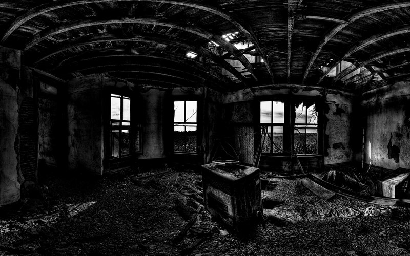 abandoned house interior