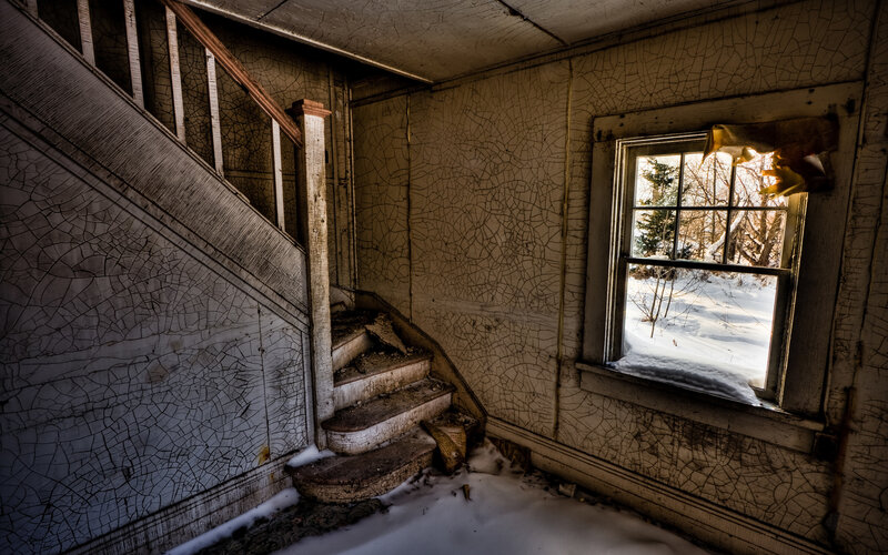 Abandoned house interior
