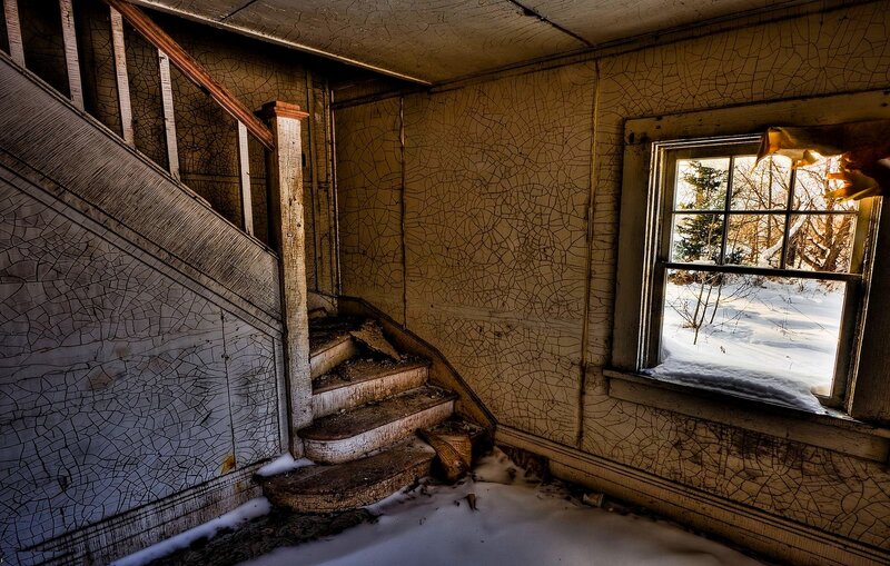 abandoned house interior