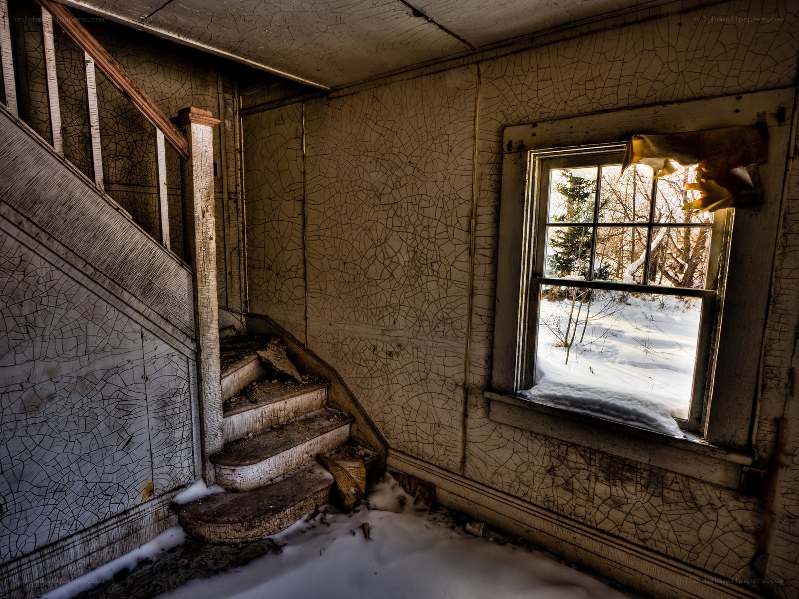 Abandoned house interior