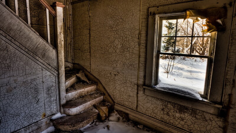 abandoned house interior