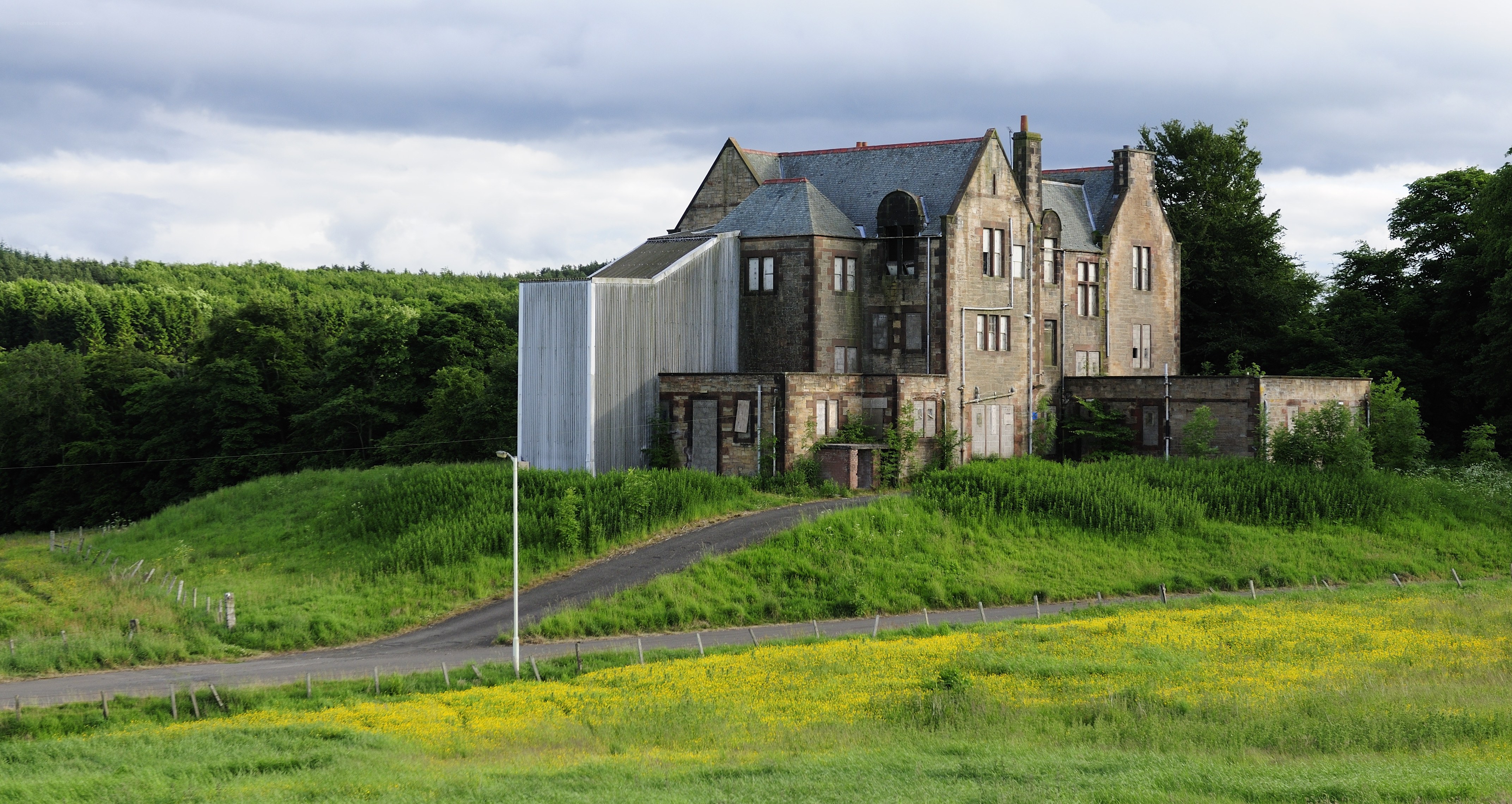 Abandoned house on a hill