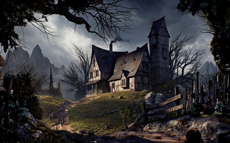 Abandoned House on Hill — Gray