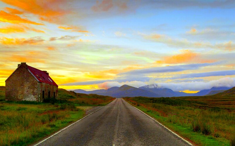 Abandoned House on Road