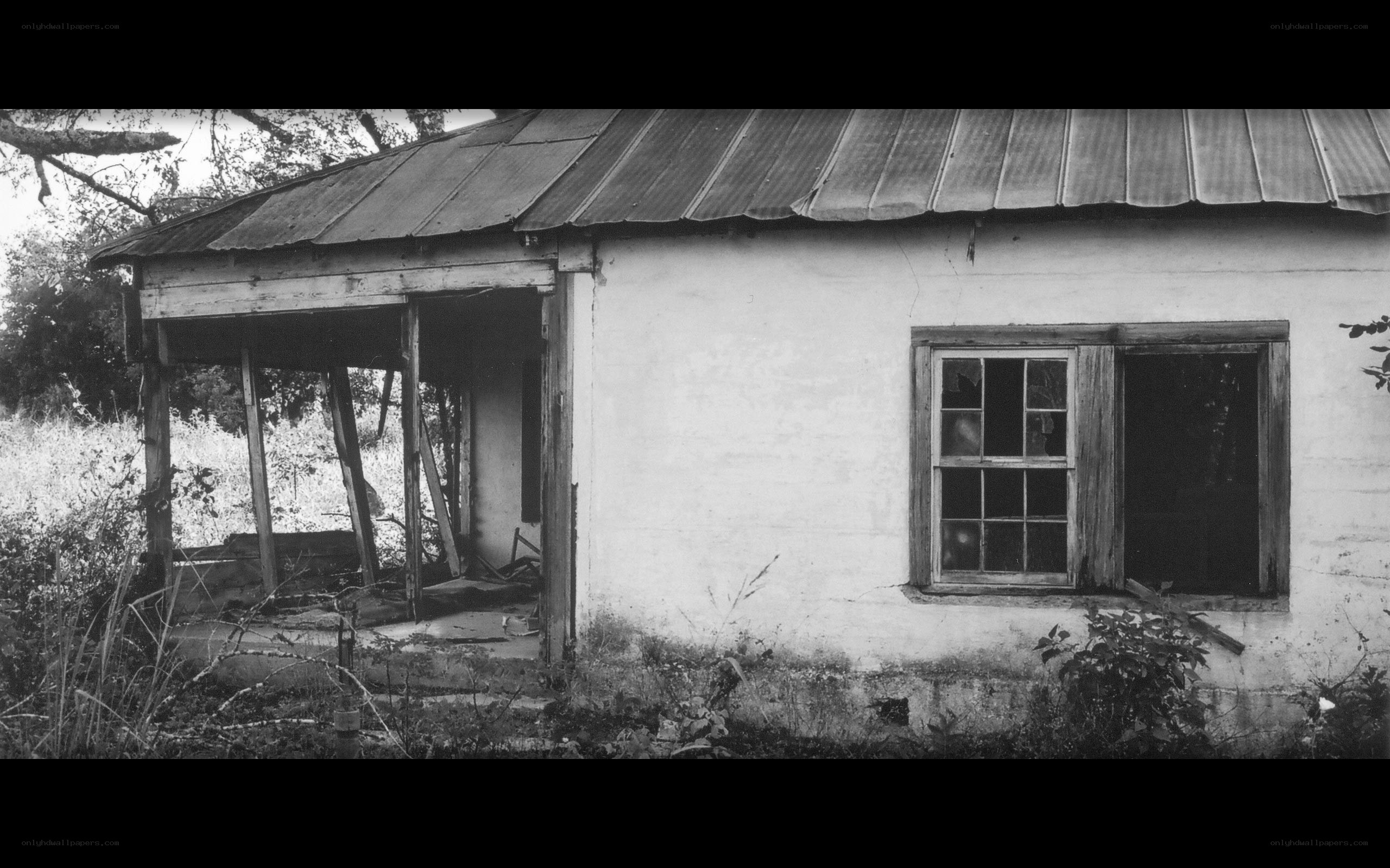 abandoned house with porch