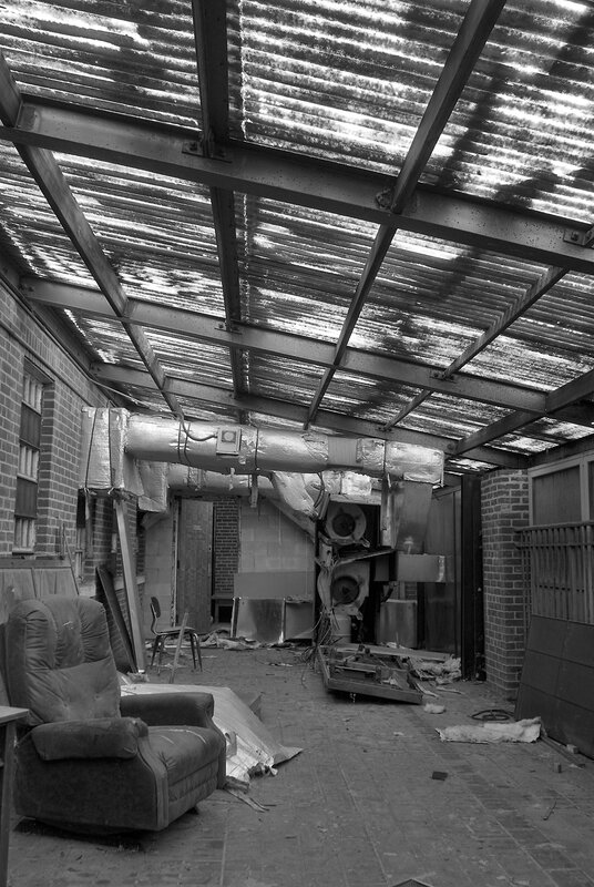 abandoned indoor space