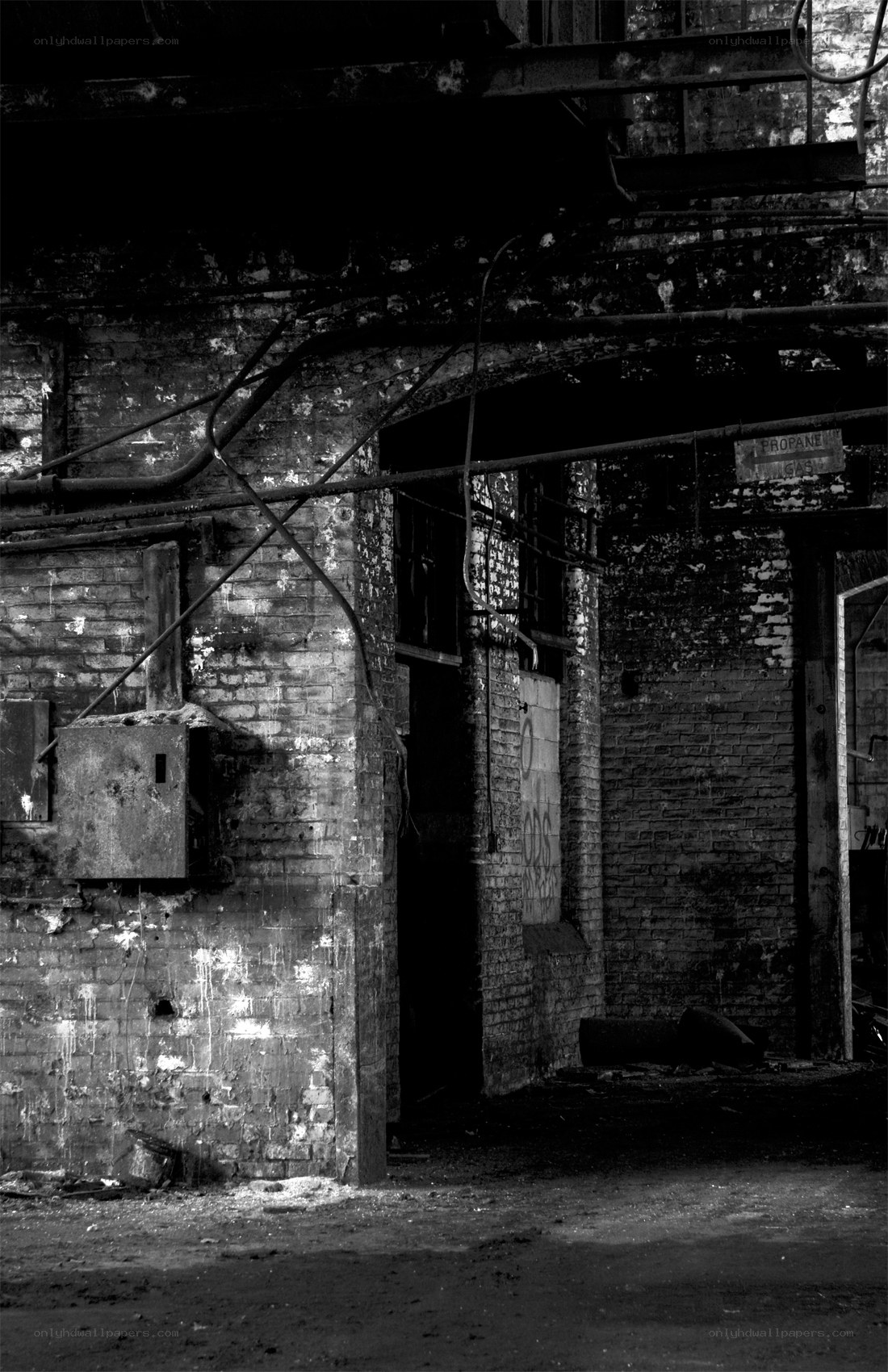 abandoned industrial building