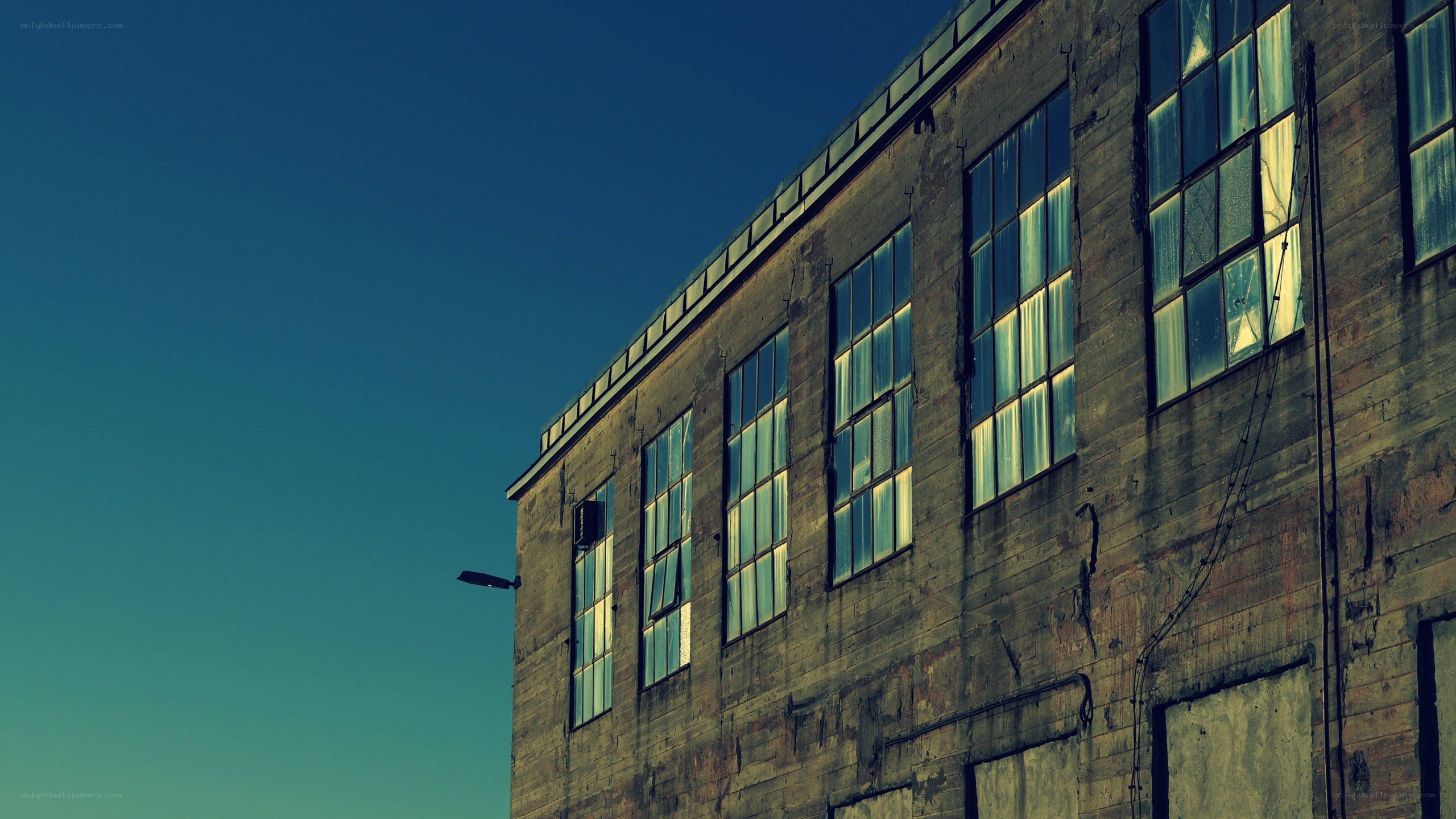 abandoned industrial building