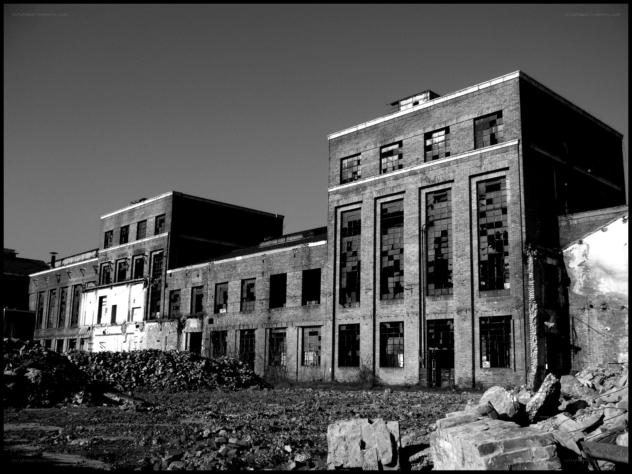 Abandoned industrial building