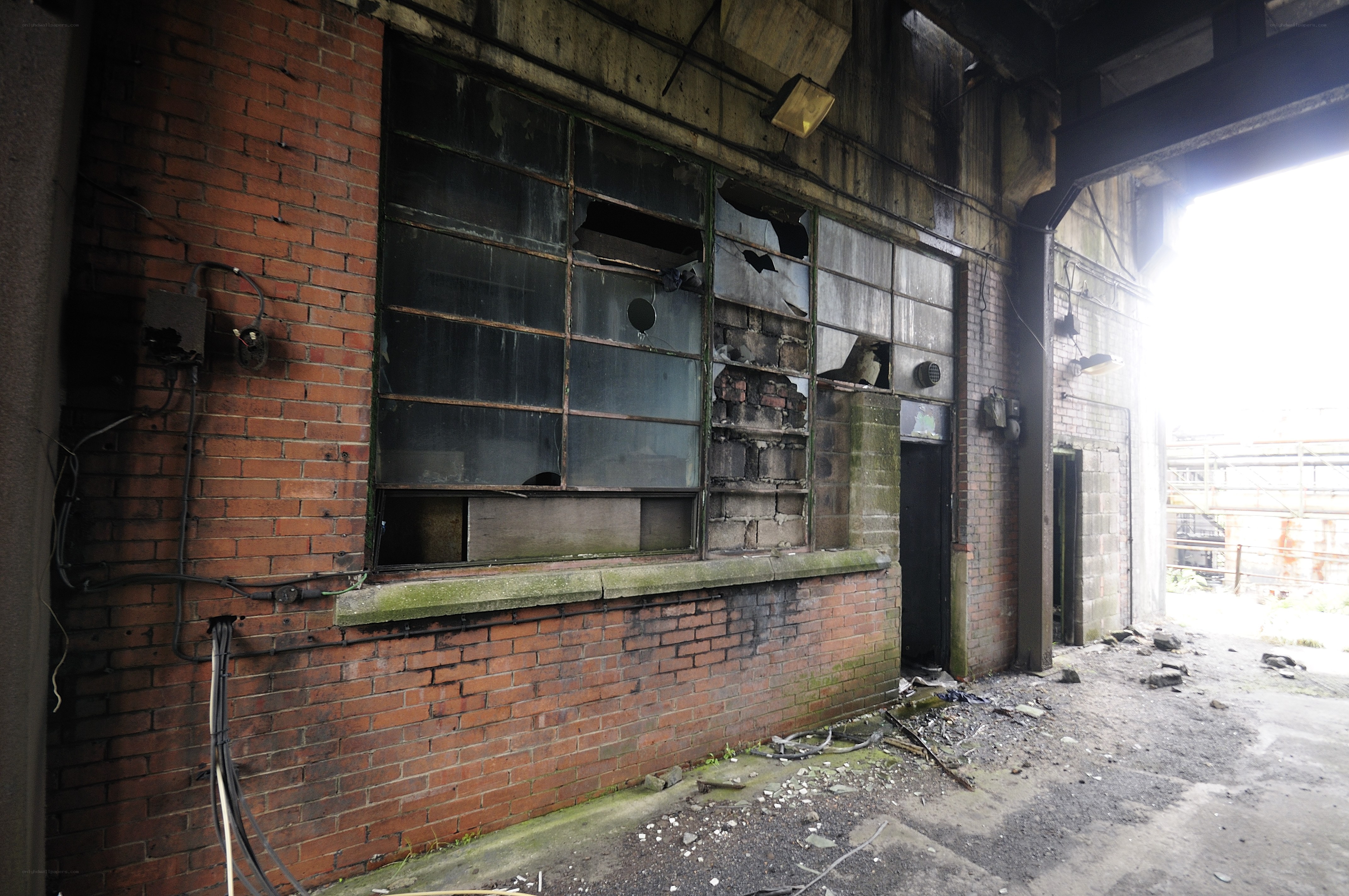 abandoned industrial building