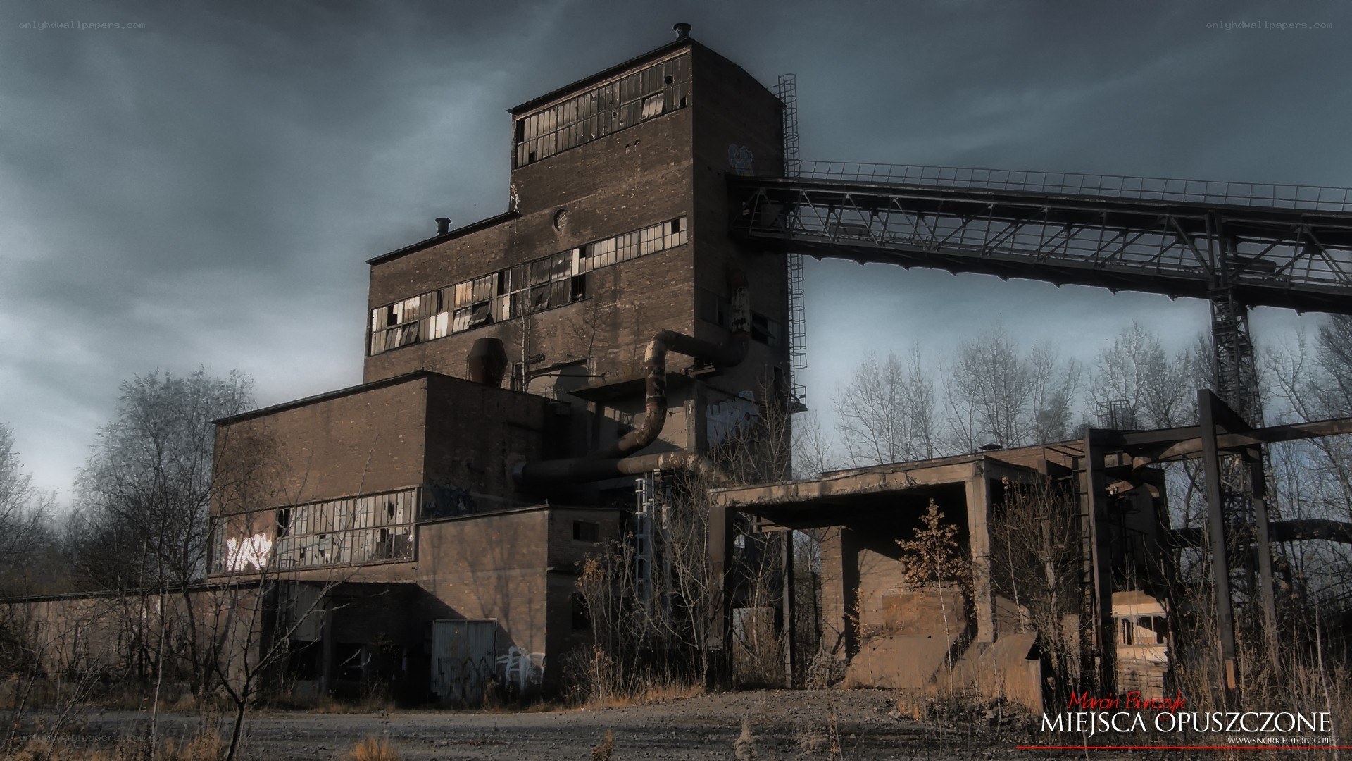 Abandoned industrial building