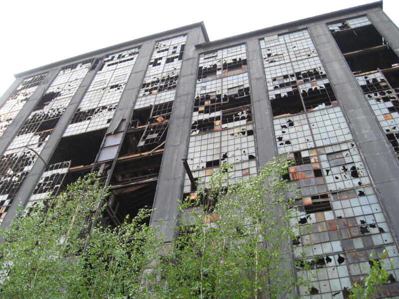 Abandoned industrial building
