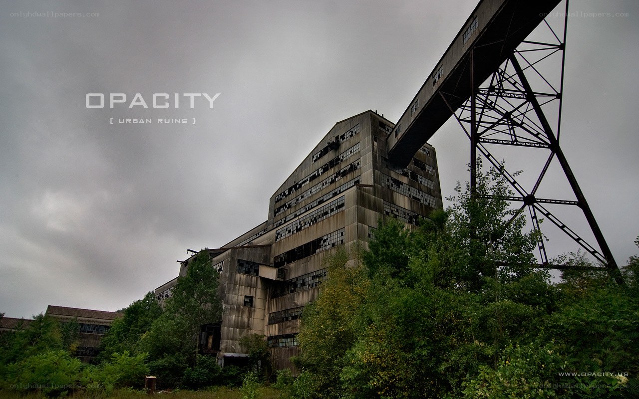 Abandoned industrial building