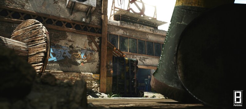 Abandoned Industrial Building — Brown, Desolate